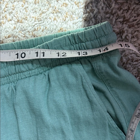 GAP Sage Green Linen Trousers Size M - Picture 8 of 9